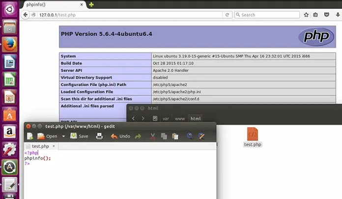 Ubuntu lamp phpinfo