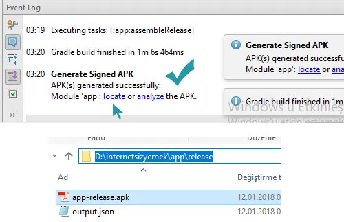 Generate Signed Apk