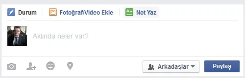 Facebook blog paylaşımı